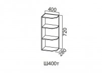 Шкаф навесной торцевой 400 Ш400т-720 720х400х296мм Прованс